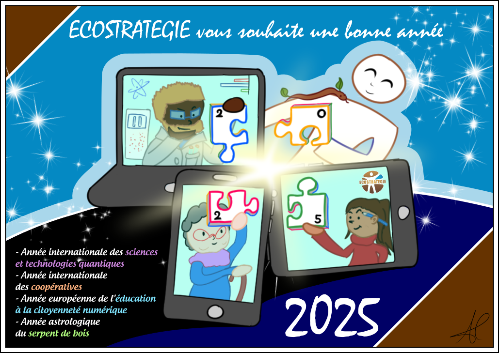 Carte de voeux d'ECOSTRATEGIE 2025